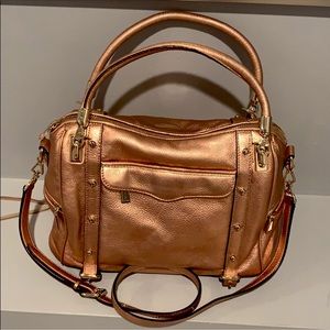 STUNNING Rose Gold Leather Rebecca Minkoff Bag ✨👜